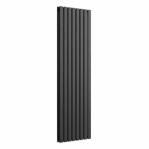 Lux Heat Flat Pewter Vertical Radiator