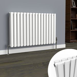 Lux Heat Oval White Horizontal Radiator
